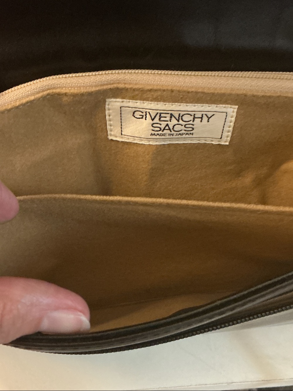 Givenchy Sacs Vintage Black Leather Shoulder Crossbody Bag Gold Accents EUC - Picture 14 of 15